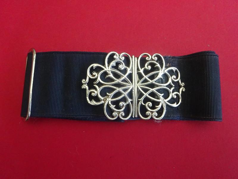 Two Piece Silver Nurses Buckle and belt,London JHL 1978