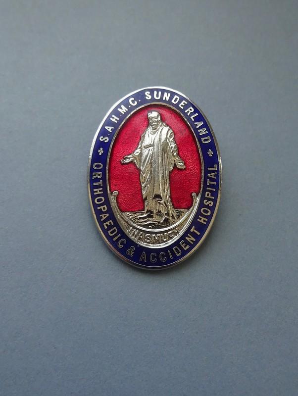 Sunderland Area Hospitals Management Committee,Orthopaedic & Accident Hospital,Nurses Badge
