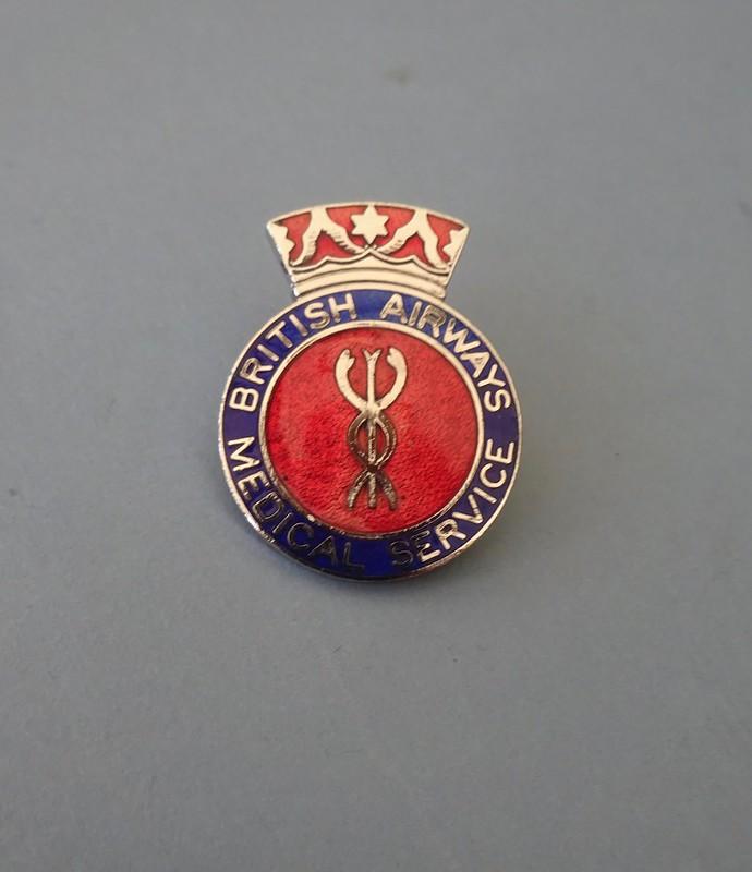 British Airways Medical Services,Nurses badge chrome