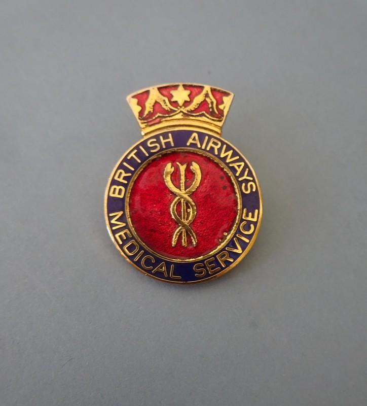 British Airways Medical Services,Nurses badge bronzed metal