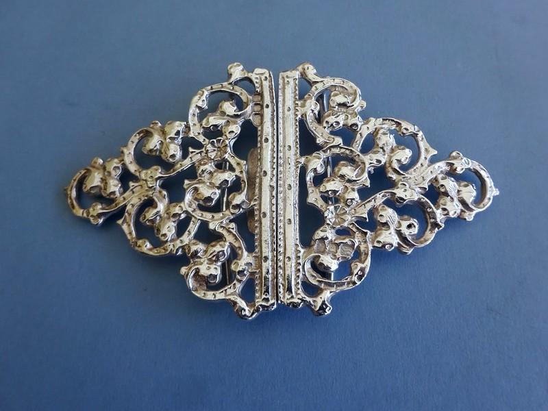 Two Piece Silver Nurses Belt Buckle,JHL London 1975