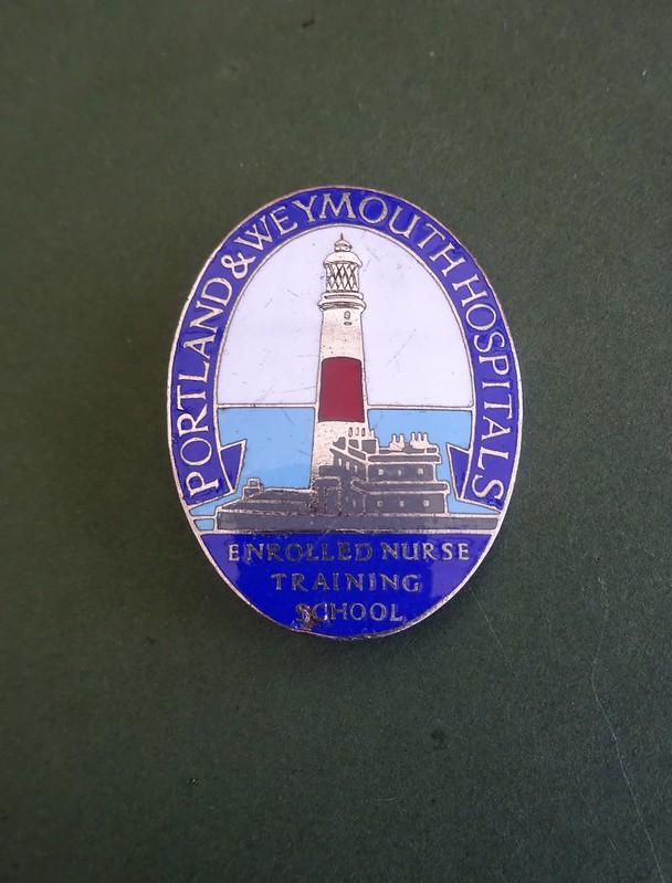 Portland & Weymouth Hospitals Enrolled Nurse Training School,nurses badge