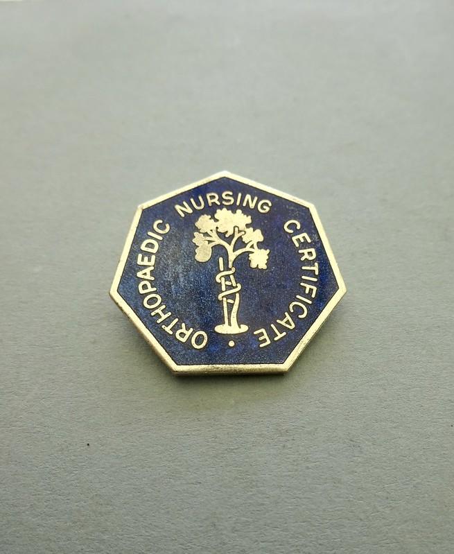 Orthopaedic Nursing Certificate,SRN Badge