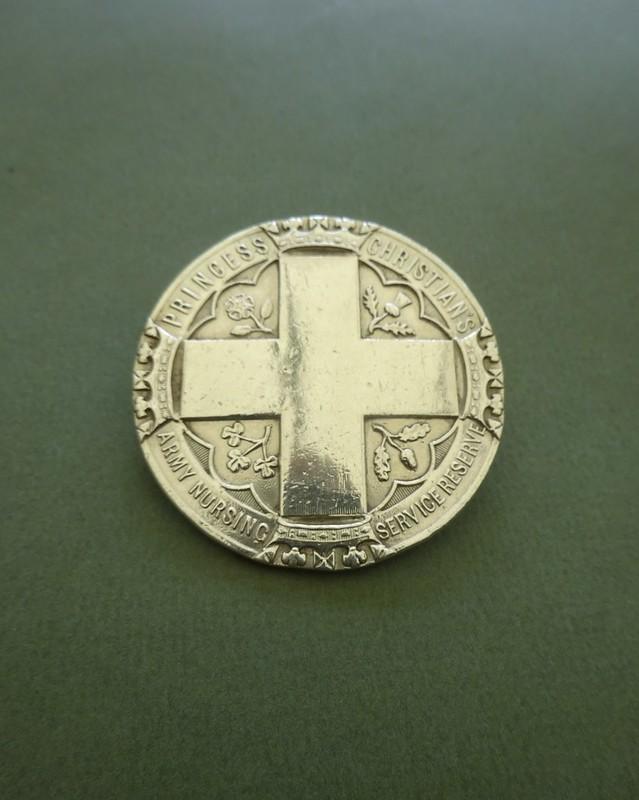 Princess Christian's Army Nursing Service Reserve,Large Silver Cape Badge