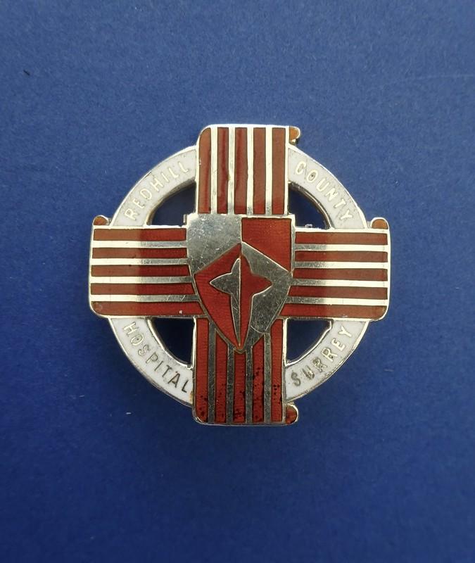 Redhill County Hospital Surrey,silver Nurses Badge