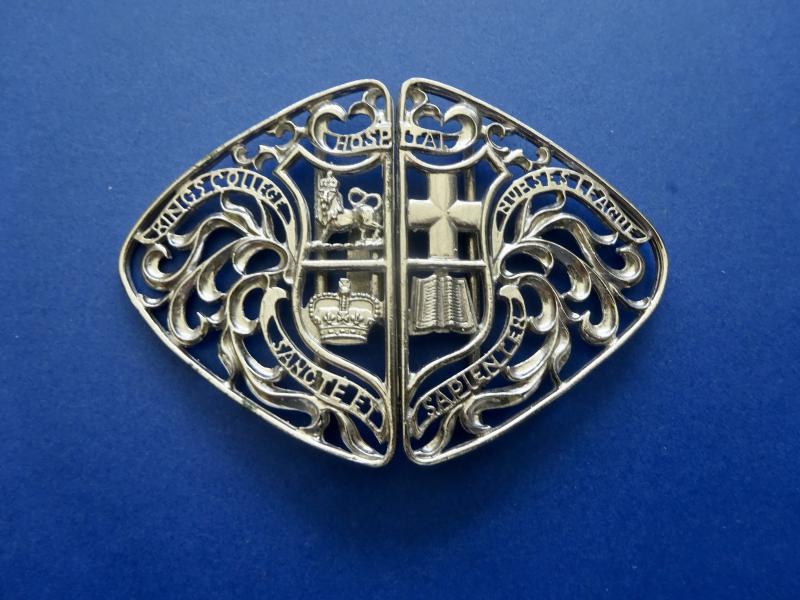 Kings College Hospital,silver plated Nurses belt Buckle