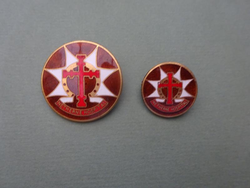 Netherne Hospital,Mental nurses badge pair