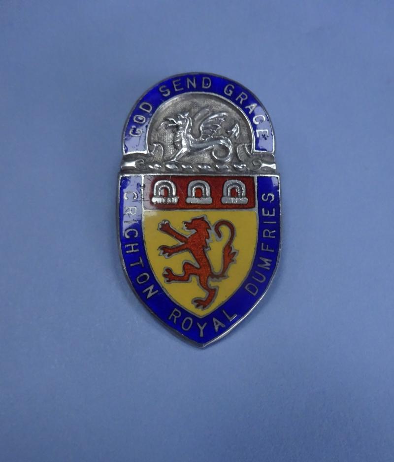 Royal Crichton Hospital Dumfries, silver mental nurses badge