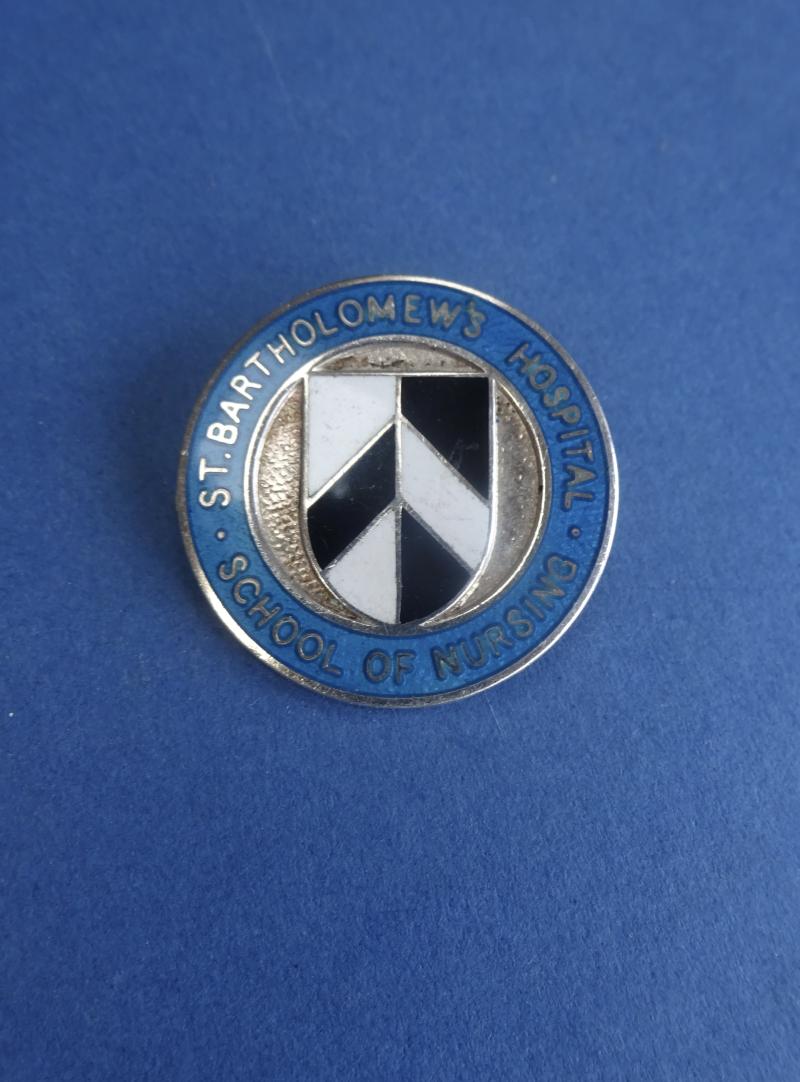 St Bartholomew's Hospital School of Nursing ,silver nurses badge