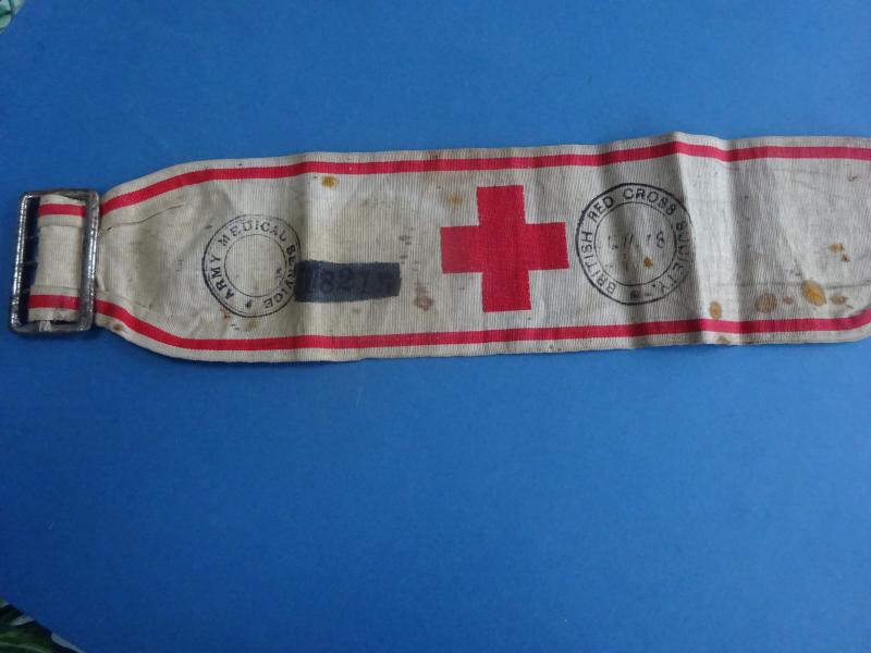 First World War BRCS/Army Medical Services Red Cross Armband