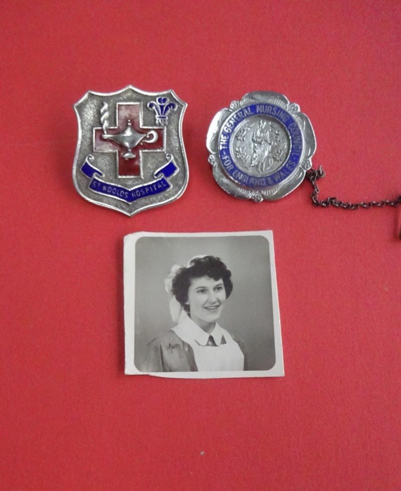 St Woolas Hospital/GNC pair of Nurses badges
