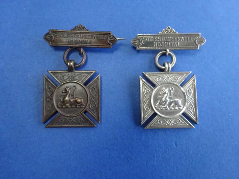 St Giles Camberwell Hospital, Nurses Prize pair of badges