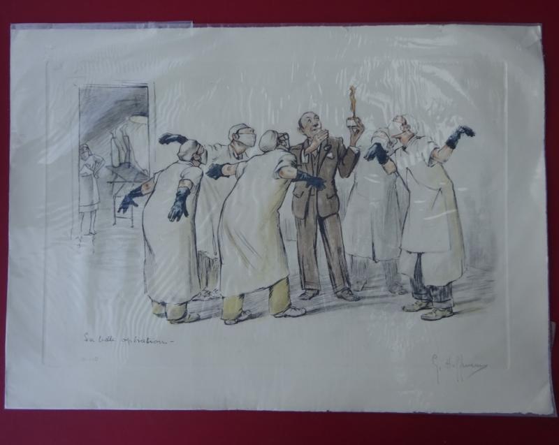Gaston Hoffmann, French Medical lithographs,La Belle Operation