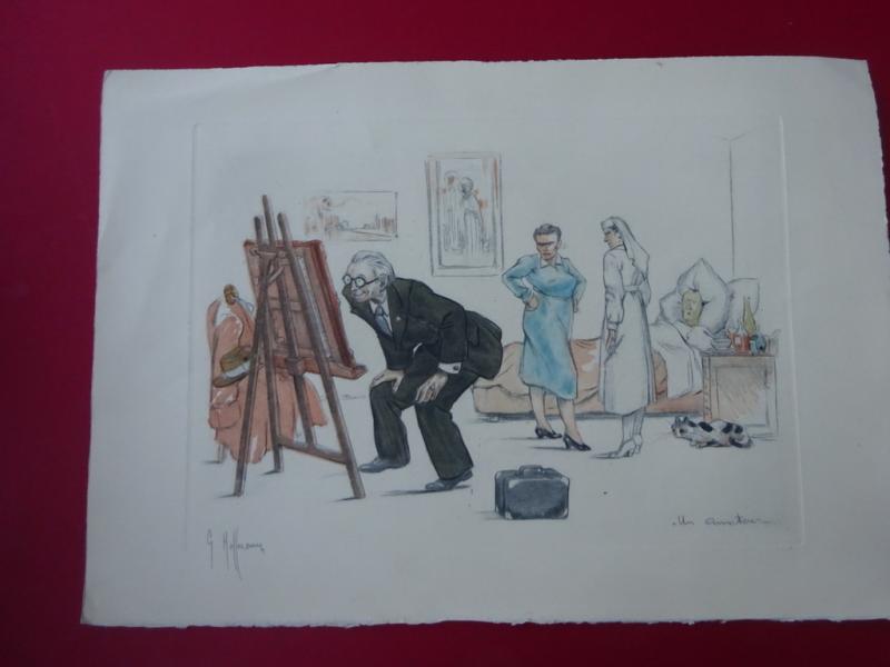 Gaston Hoffmann,French Medical Lithographs,Un Amateur