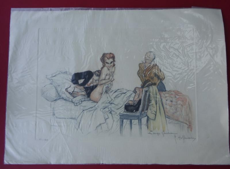 Gaston Hoffmann,French Medical Lithographs, L'ange Gardien