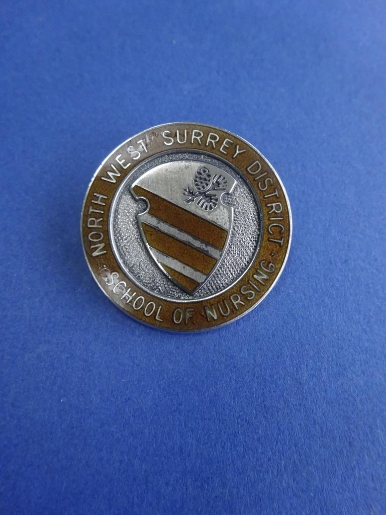North West Surrey District School of Nursing, silver nurses badge