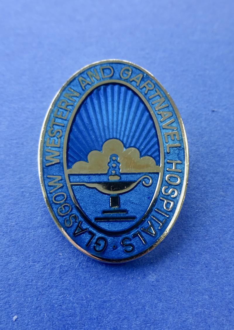 Glasgow Western and Gartnavel Hospitals,Silver Gilt Nurses Badge