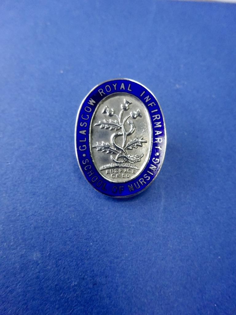Glasgow Royal Infirmary,School of Nursing silver nurses badge
