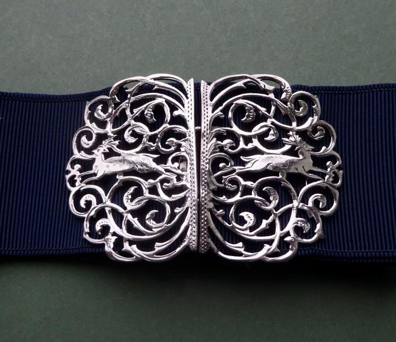 Two piece Silver Nurses Belt Buckle,Stags, Adie & Lovekin Ltd,Birmingham 1901