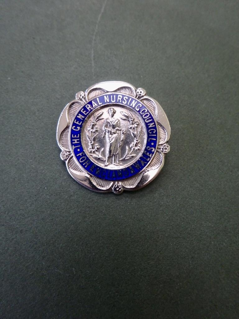 General Nursing Council For England & Wales,Silver RMN Badge
