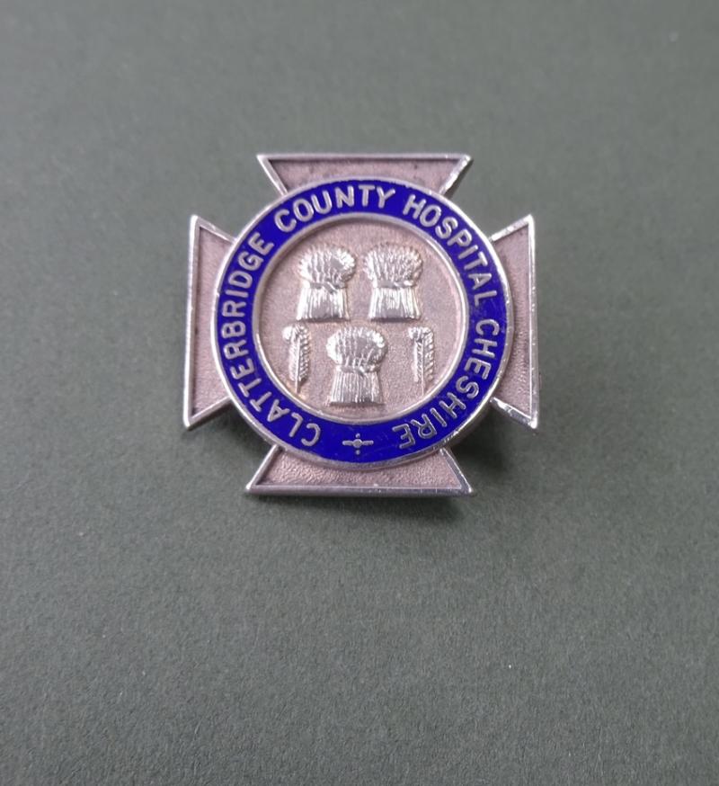 Clatterbridge County Hospital Cheshire , Silver Nurses Badge