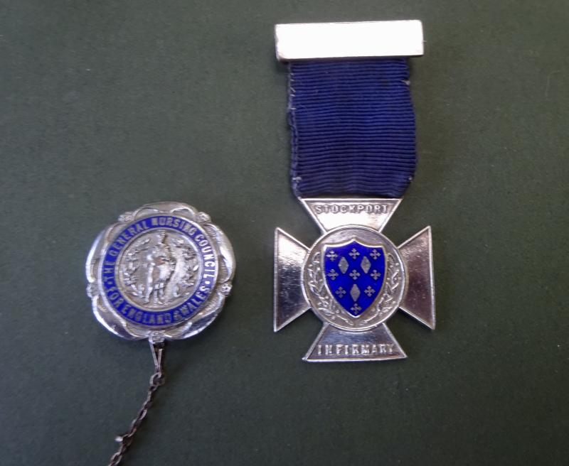 Stockport Infirmary/GNC pair of Nurses Badges