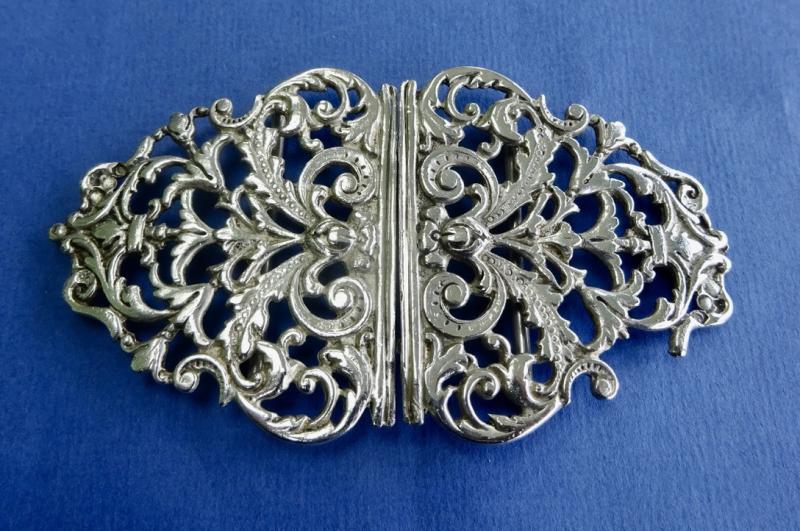 Two piece Silver Nurses Belt Buckle,Turner & Simpson Birmingham 1960