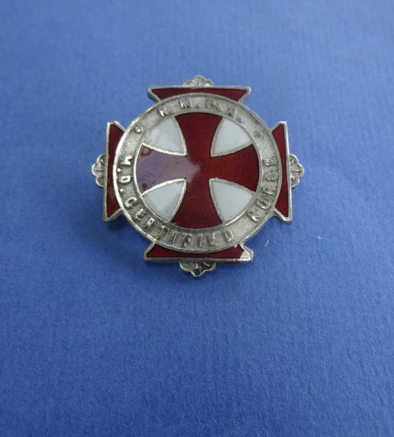 Royal Medico Psychological Association,Mental Deficiency Certified Nurse, Silver Members badge