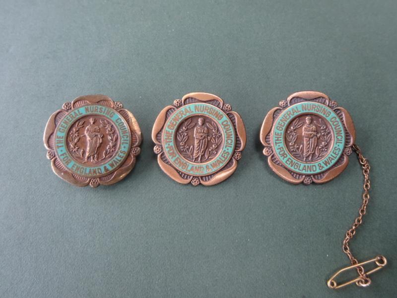 General Nursing Council For England & Wales,Bronze Enrolled Nurse Badges