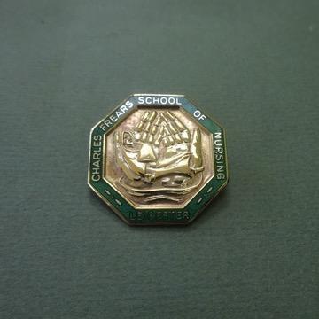 Charles Frear School of Nursing Leicester, Silver gilt SEN badge