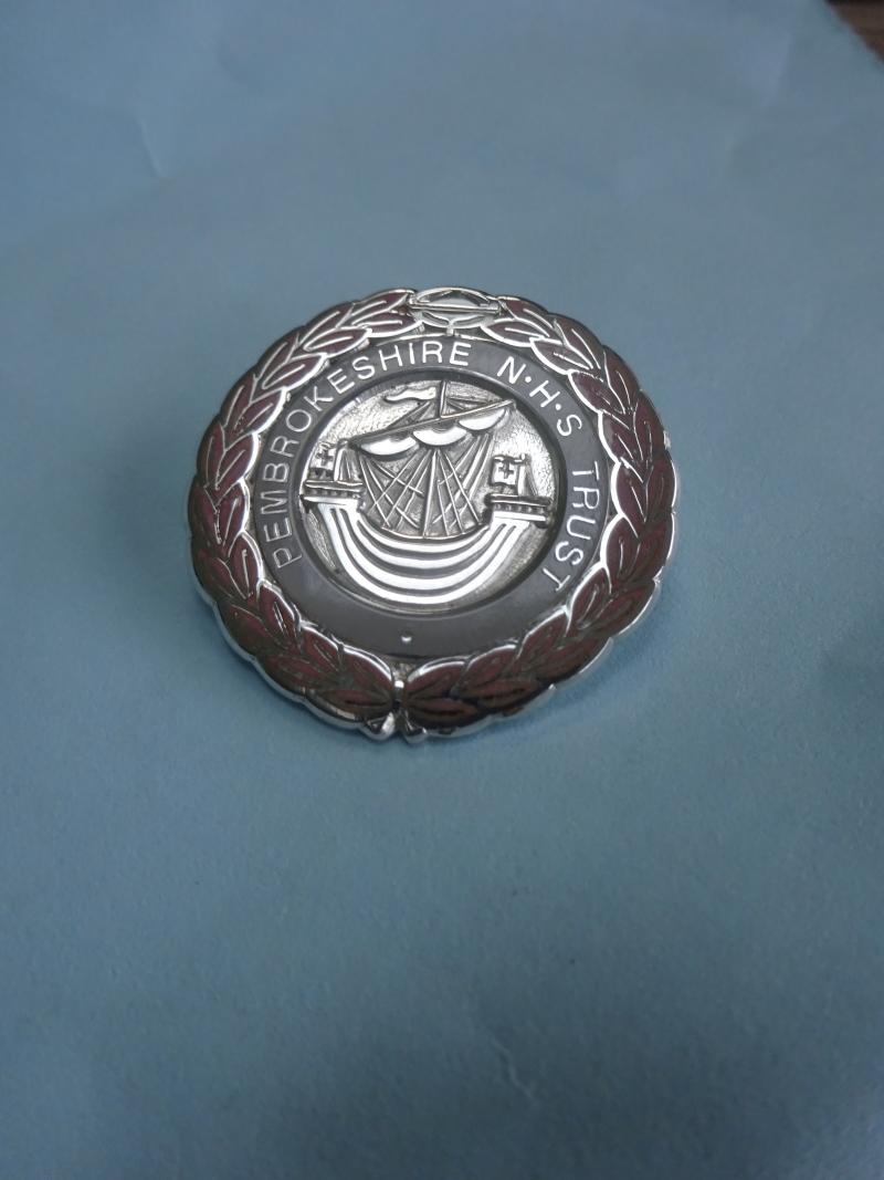 Pembrokeshire NHS Trust ,silver Nurses Badge