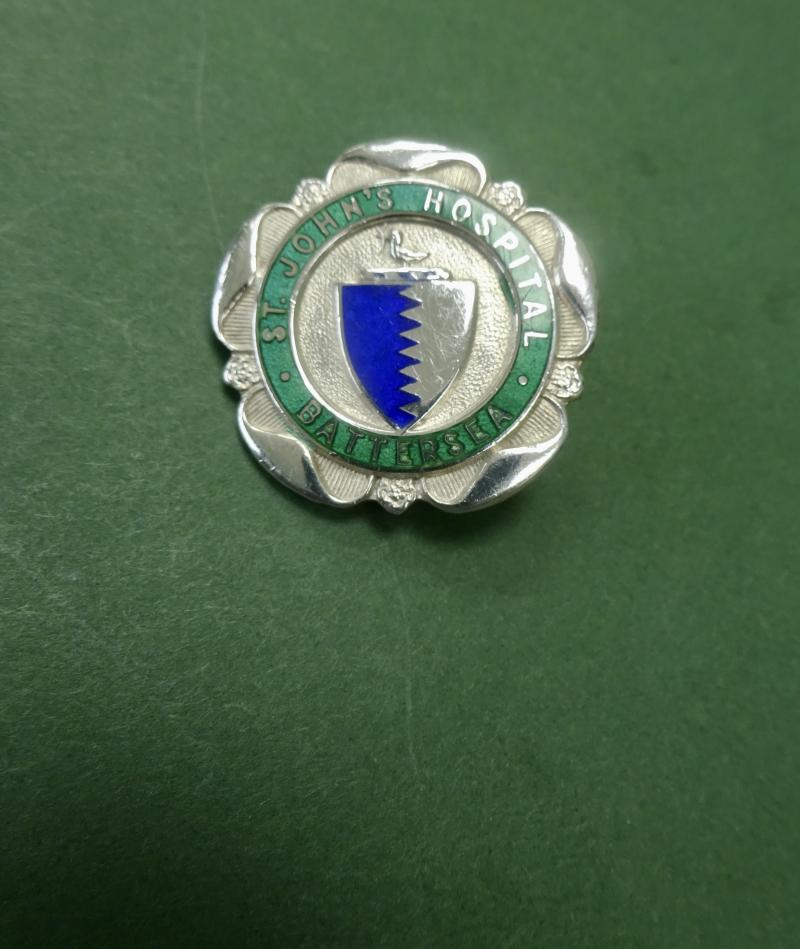 St John's Hospital Battersea,silver Nurses Badge