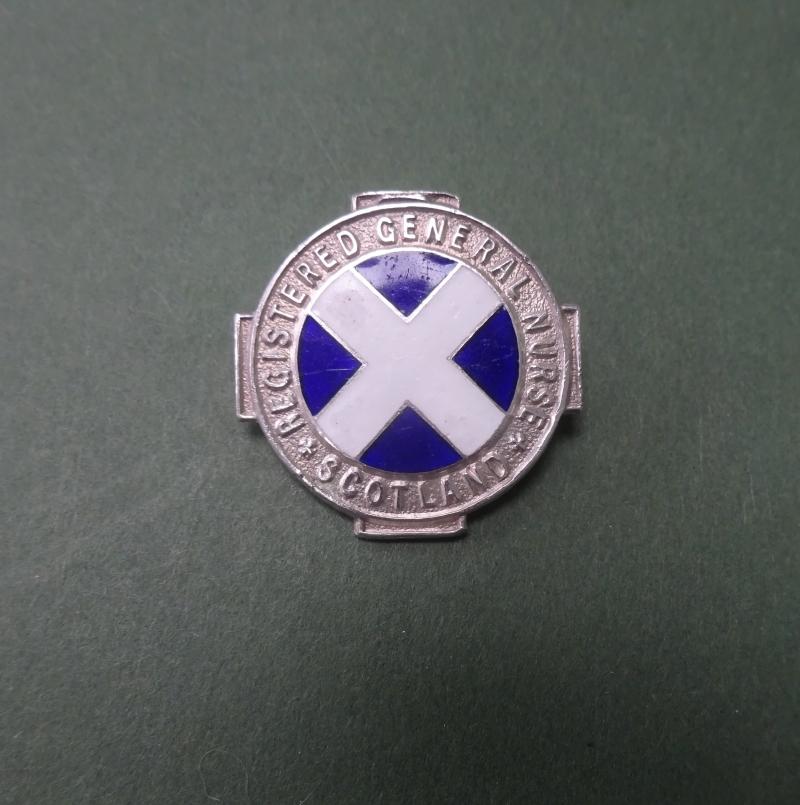 Registered General Nurse Scotland ,Silver Nurses Badge