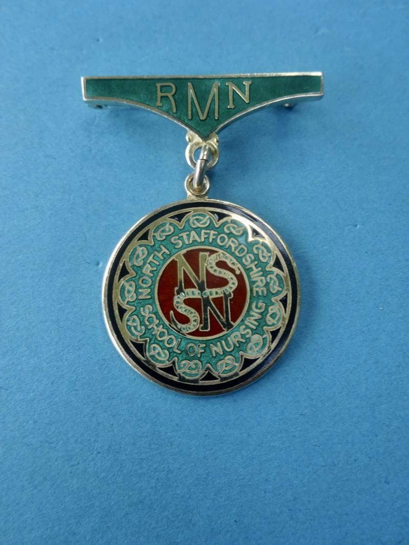 North Staffordshire School of Nursing,Silver RMN badge