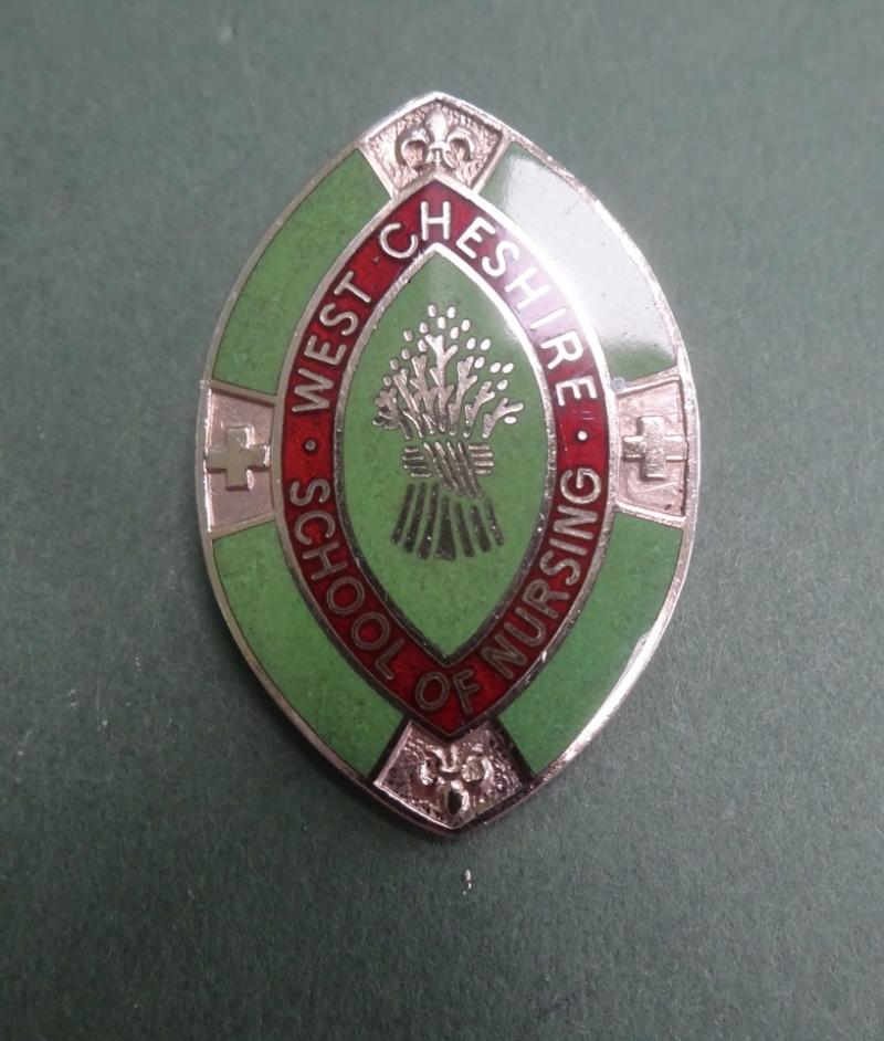 West Cheshire School of Nursing,silver Nurses Badge