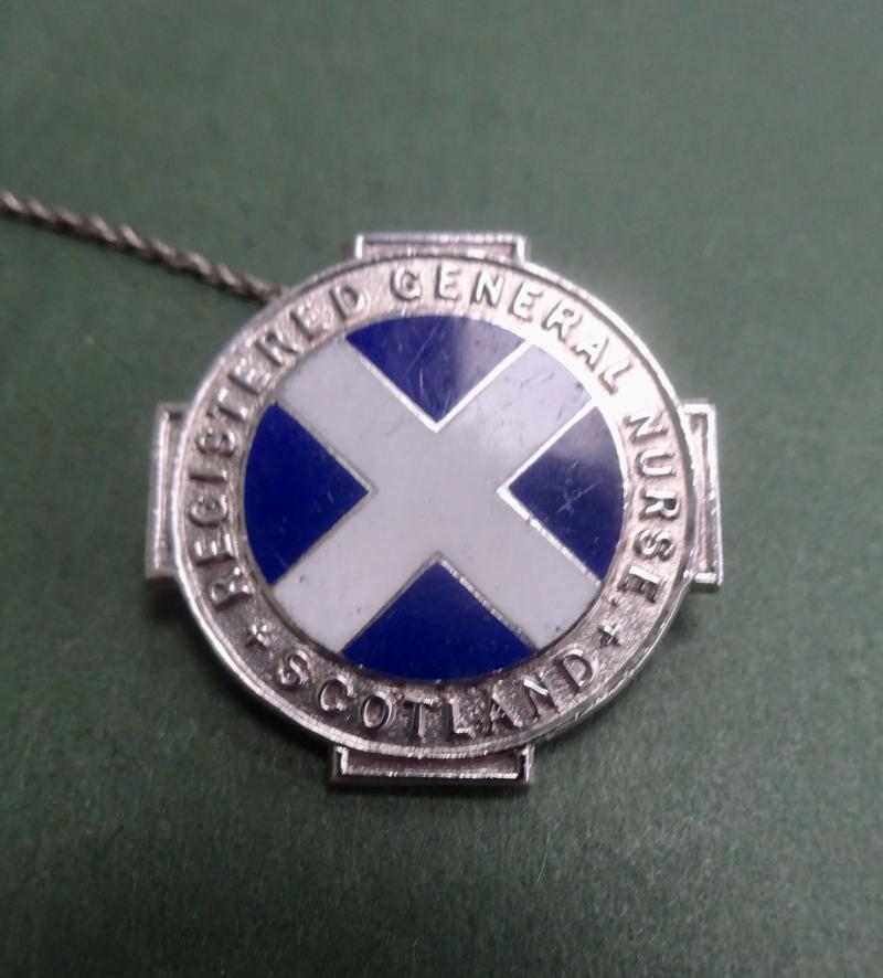 Registered General Nurse Scotland ,Silver Nurses Badge