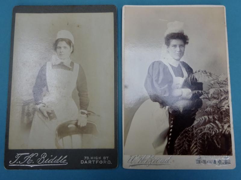 Cabinet Card Photographs of Early Nurses, c 1890s/1900s set A