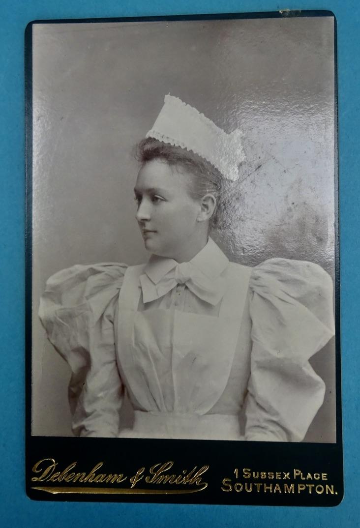 Cabinet Card Photographs of early Nurses, c.1890s /1900s Set B