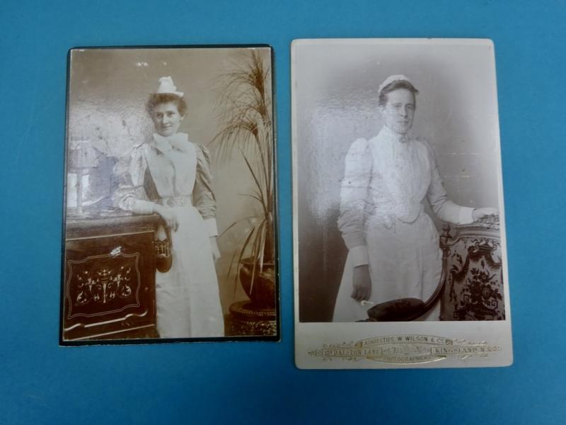 Cabinet Card Photographs of Early Nurses, c 1890s/1900s set C