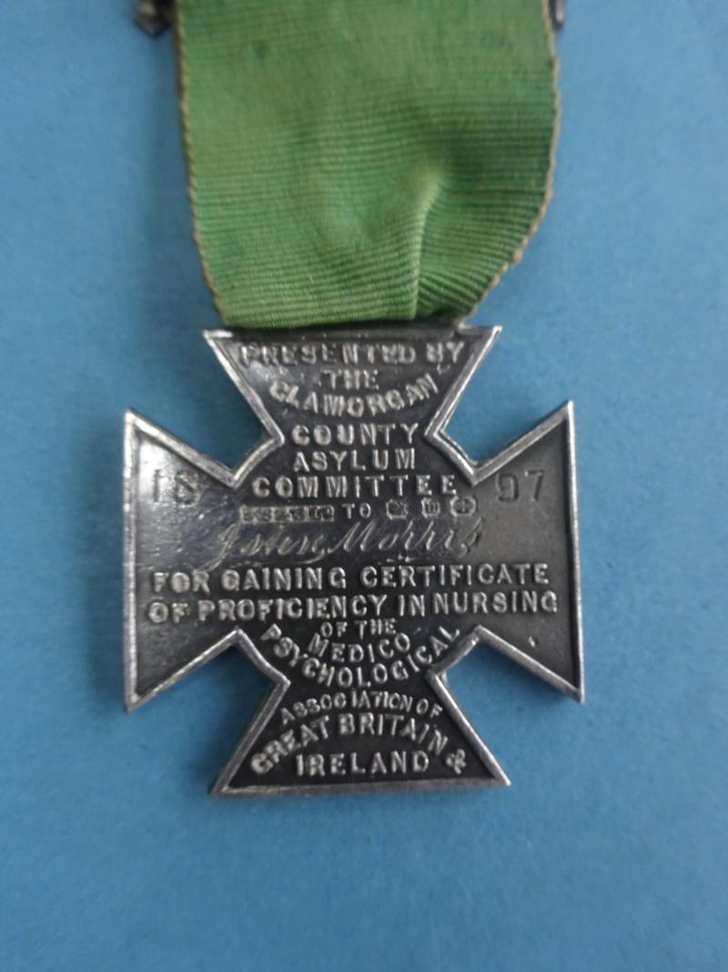 The Glamorgan County Asylum Committee/Medico Psychological Association silver medal