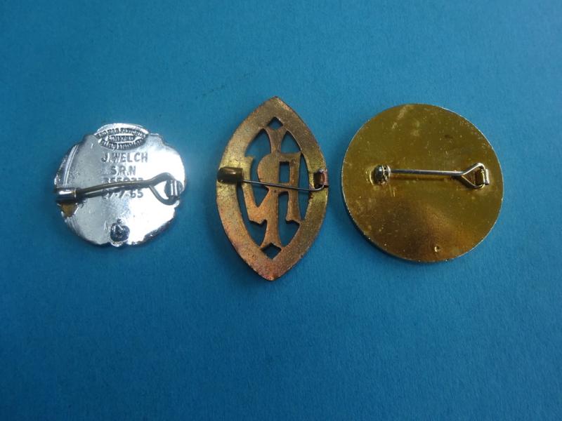 Newcastle RVI/ London Chest Hospital/GNC trio of Nurse Badges