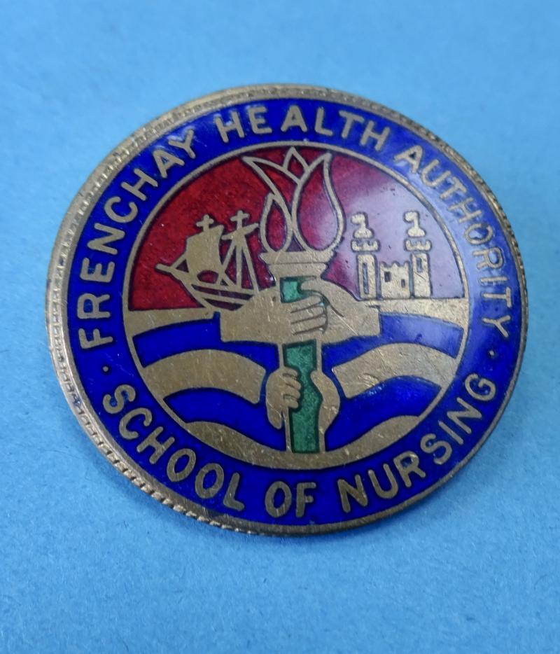 Frenchay Health Authority School of Nursing, Brass and enamel nurses Badge