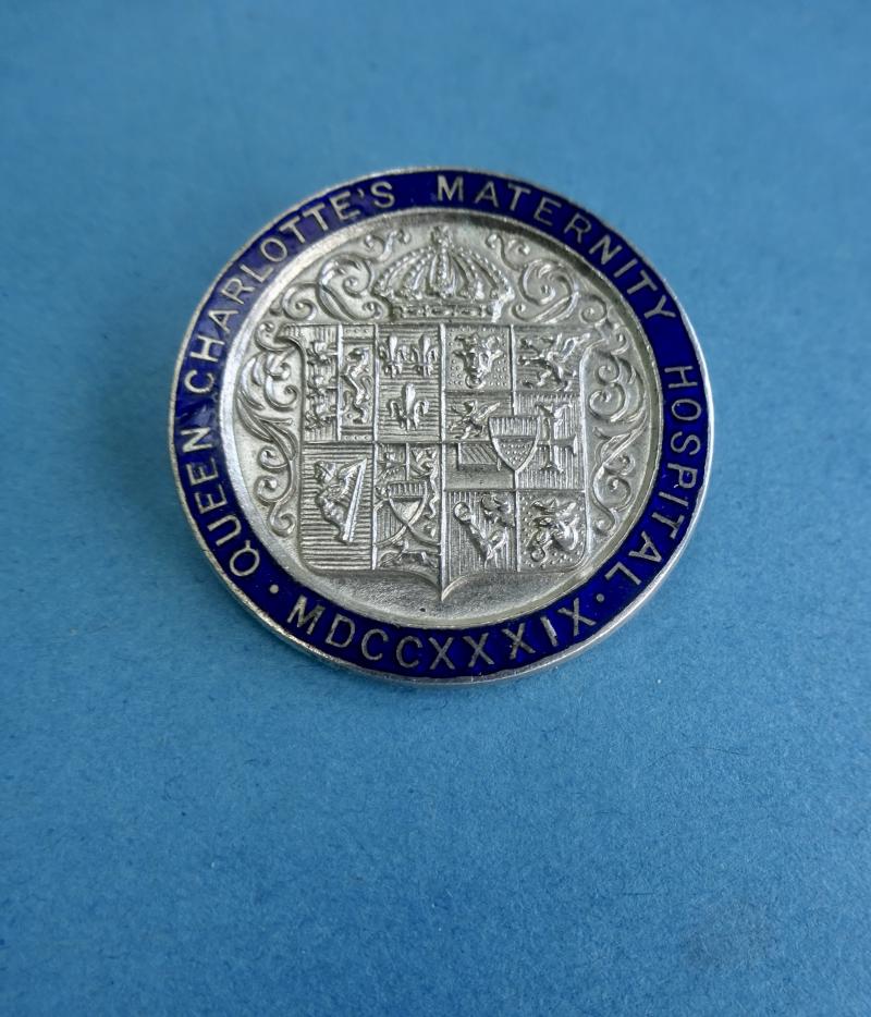 Queen Charlotte's Maternity Hospital,silver plated midwives badge