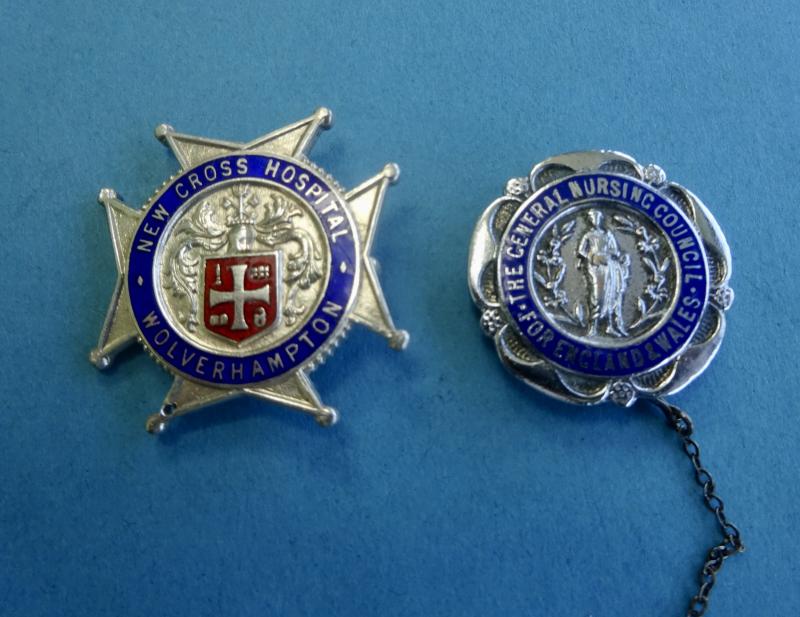 New Cross Hospital Wolverhampton/ GNC pair of badges