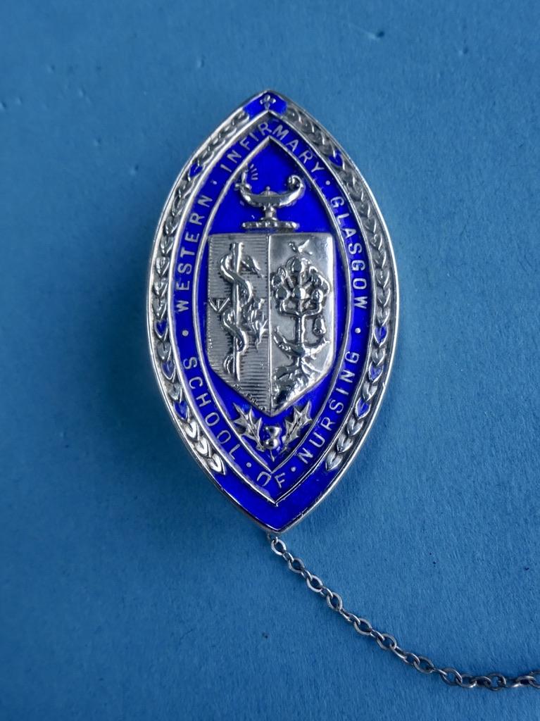Western Infirmary Glasgow School of Nursing,Silve nurses badge