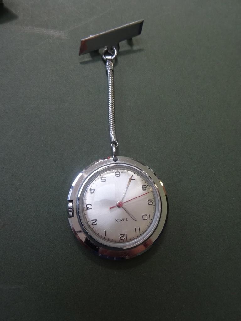 City General Hospital Carlisle, silver Enrolled Nurse Badge & RCN /fob watch