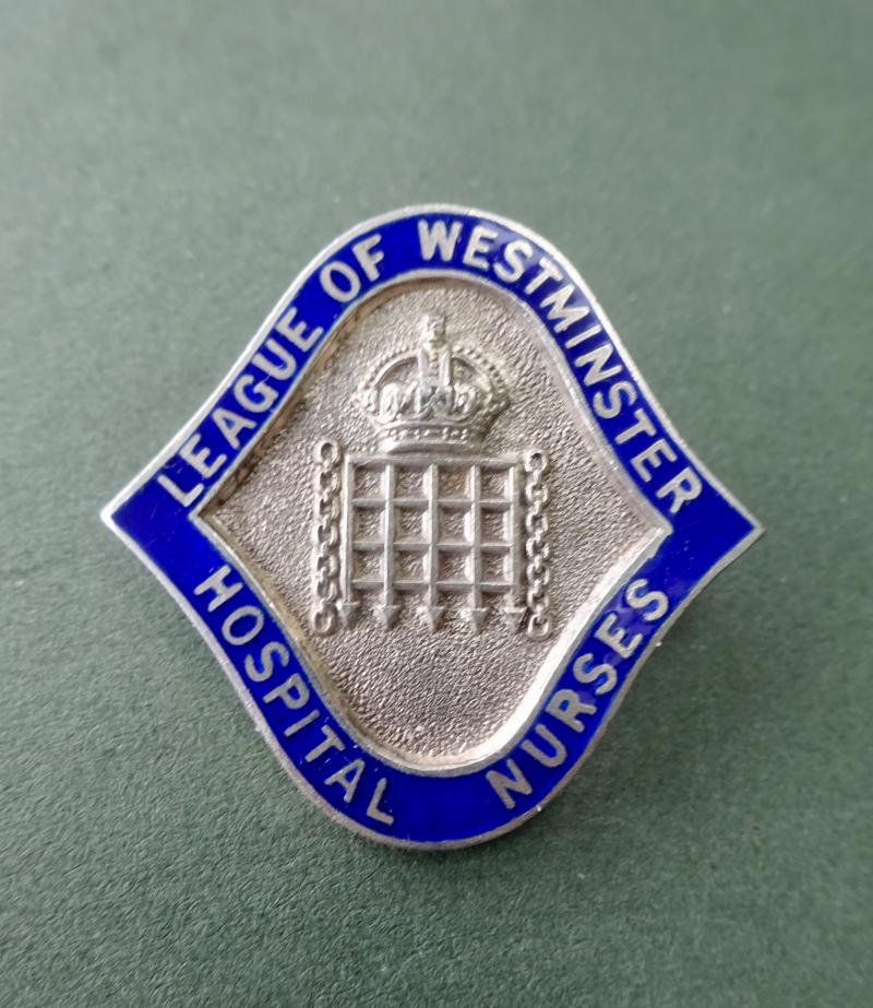 League of Westminster Hospital Nurses ,Silver members badge