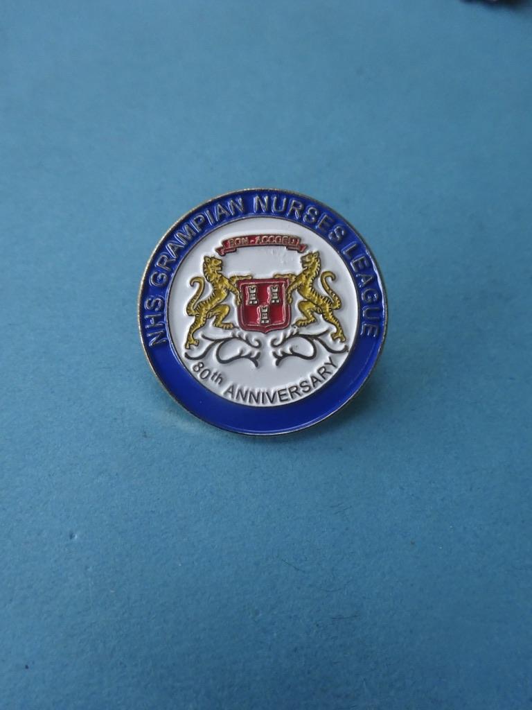 NHS Grampian Nurses League, 80th Anniversary badge