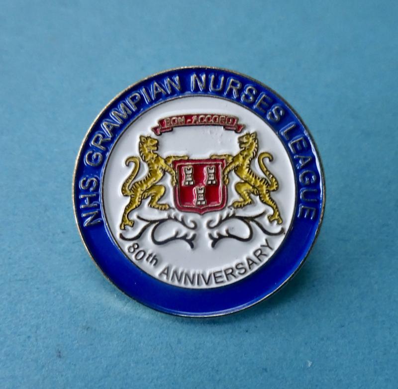 NHS Grampian Nurses League, 80th Anniversary badge