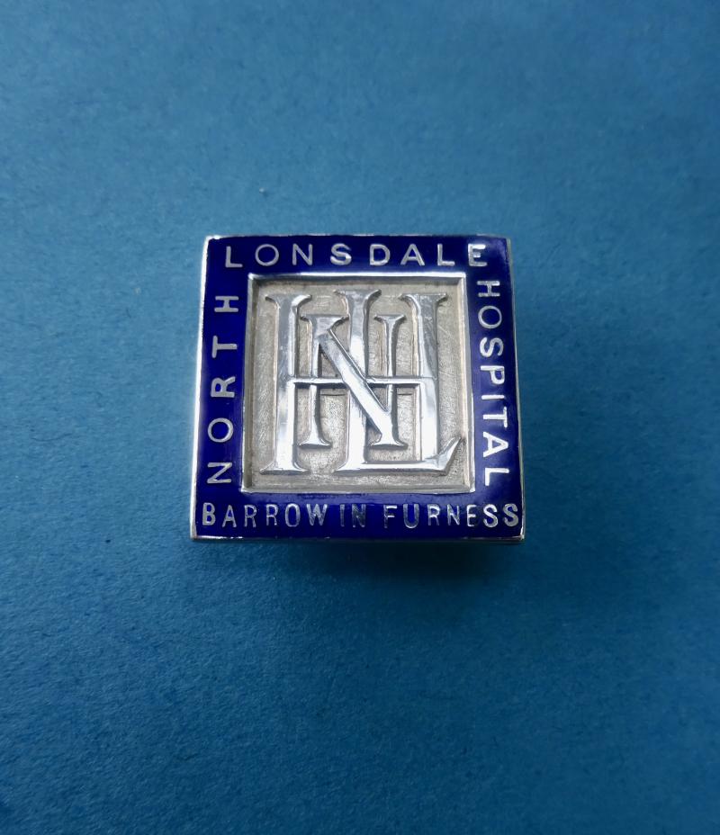 North Lonsdale Hospital,Barrow in Furness, silver Nurses badge